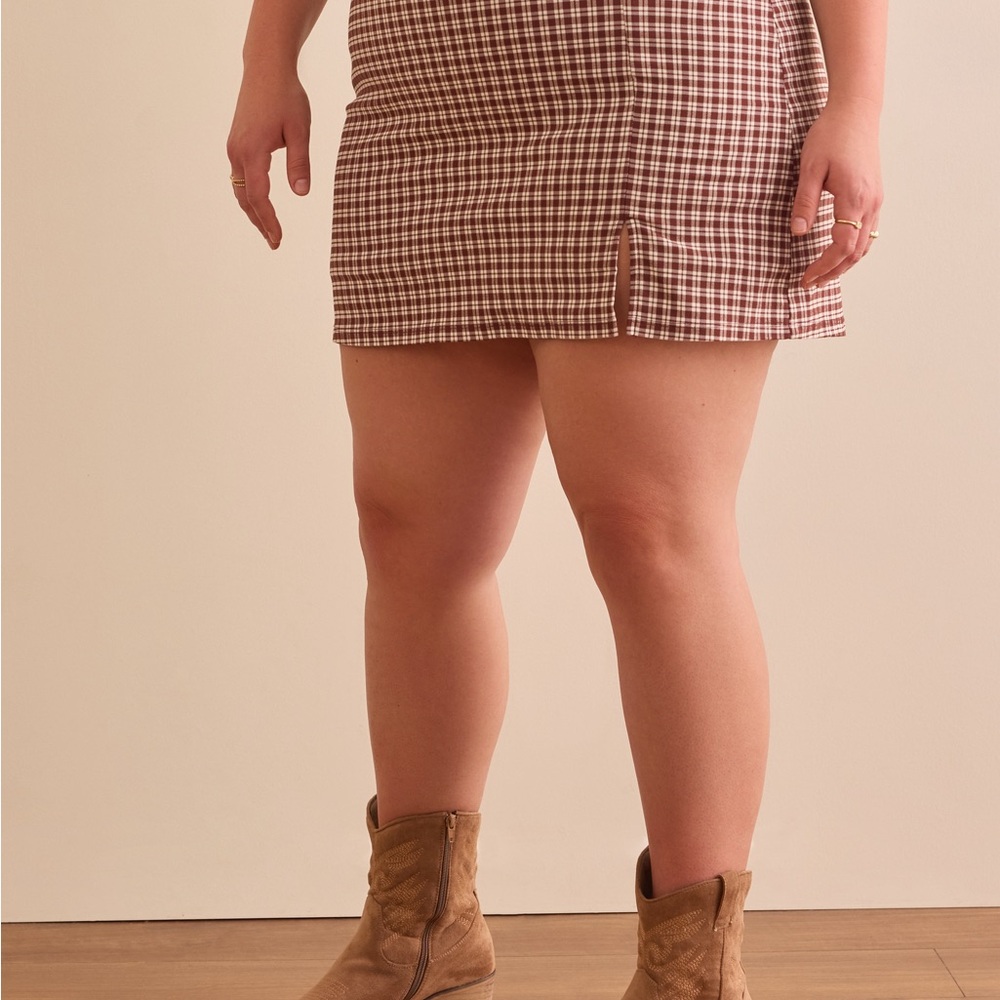 Plaid Mini Skirt from Arula